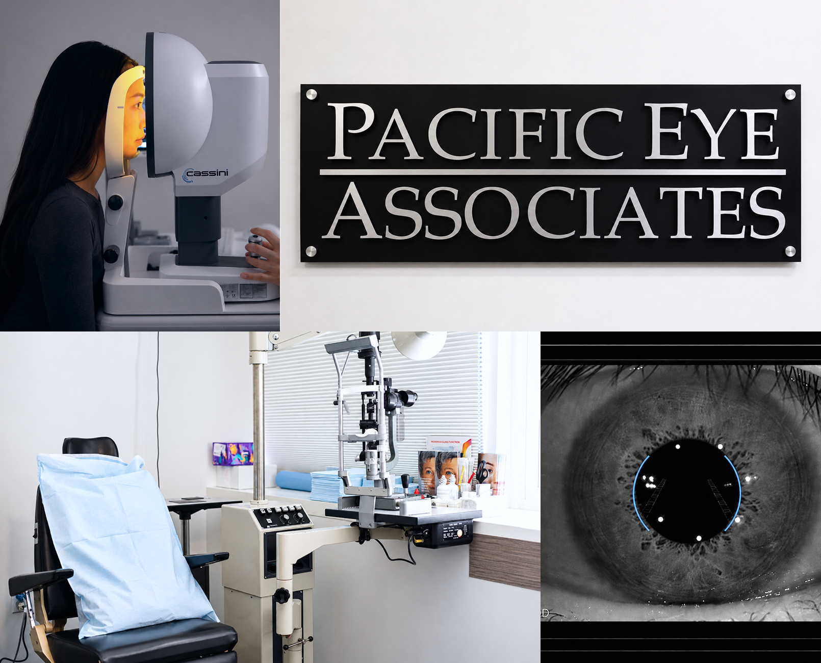 Pacific Eye Associates office and eye examination technology