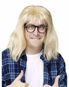 Man with long hair and glasses 