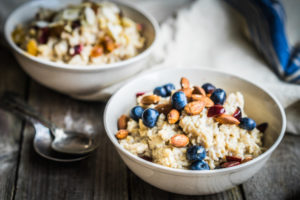 Oatmeal in a bowl 
