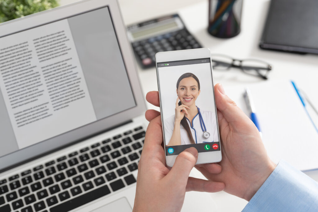 Telemedicine Appointment from your phone